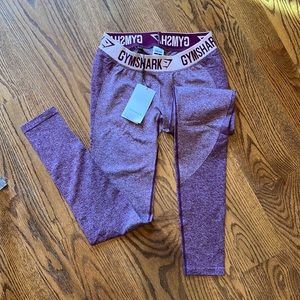 Gymshark Flex Leggings Size M in dark ruby